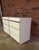 Mid-Century Modern Pair of Vintage 1980s Postmodern Waterfall White Lacquer Nightstands For Sale - Image 3 of 9