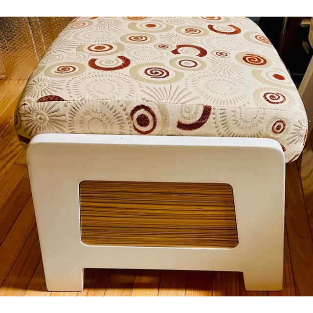 Beautiful Geometric Abstract Design nontoxic handbuilt Ergonomic Dutalier Urban Collection Ottoman Meets all safety and...