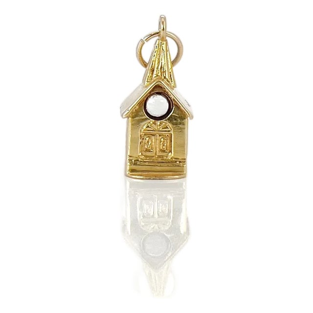 Vintage Gold Stanhope Viewer Chapel Charm, Lord’s Prayer, 14k For Sale