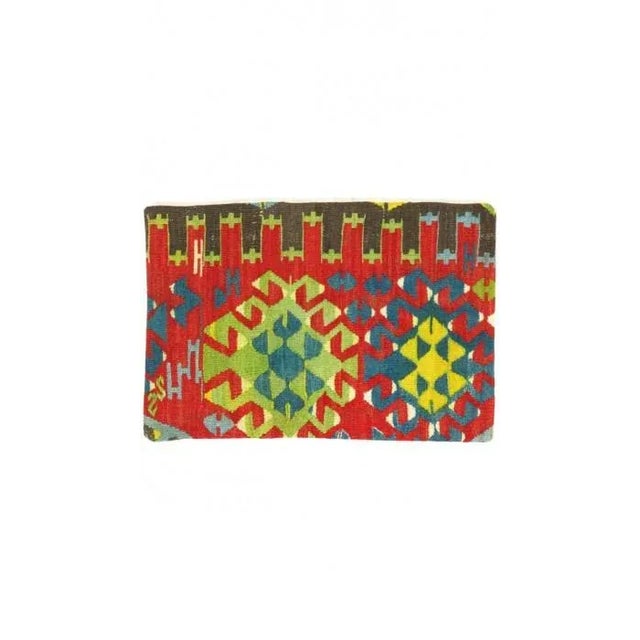 Traditional Vintage Hand Woven K37 Pillow 16" X 24" For Sale - Image 3 of 3