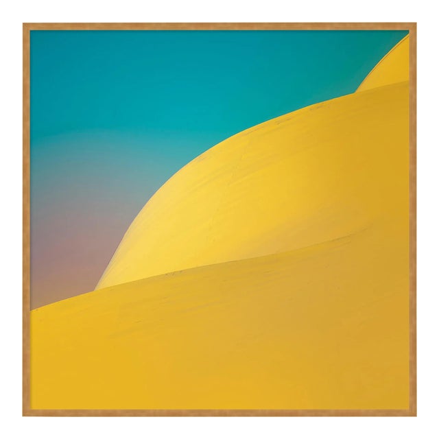 CYAN II #11 by Oystein Aspelund, Art Print in Gold Frame, Large For Sale