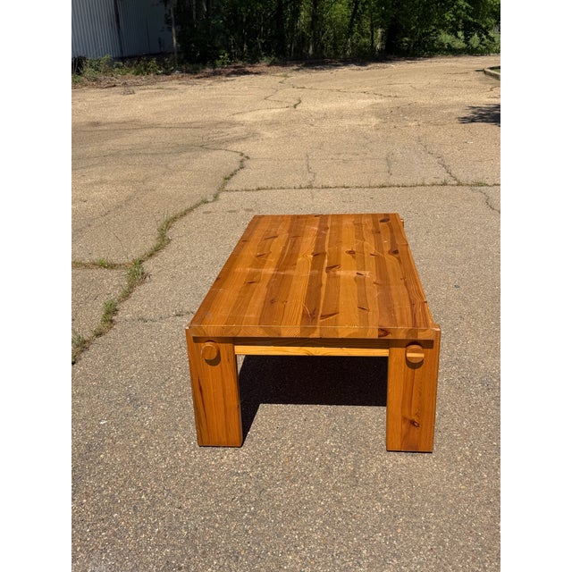 Brutalist 1970s Yngve Ekström for Swedese Coffee Table For Sale - Image 3 of 5