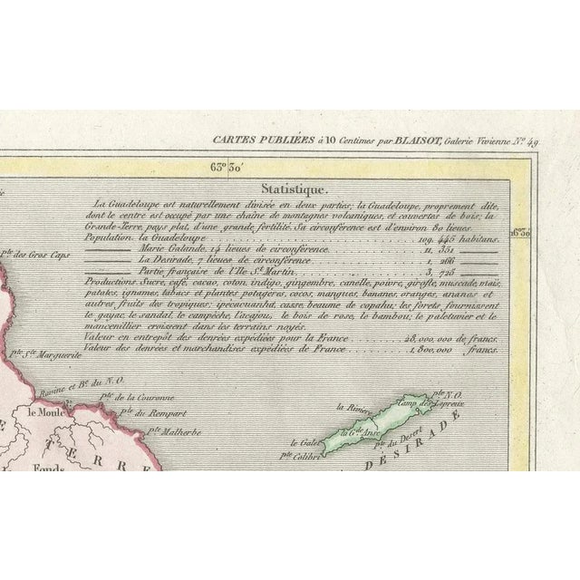 French Map with Inset of Pointe-À-Pitre For Sale - Image 5 of 7