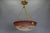 Pendant Light with White and Burgundy Glass from Muller Frères Luneville, 1920s For Sale - Image 17 of 18