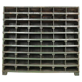 Wood Workshop Furniture with 60 Lockers For Sale