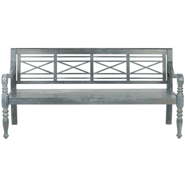 Lyndon Bench in Ash Grey For Sale In Philadelphia - Image 6 of 6