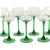 Vintage Alsace Wine Glasses with Green Stems from Luminarc, 1970s, Set of 14 For Sale - Image 10 of 14