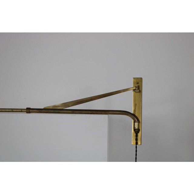 Italian Height-Adjustable Swivel Telescope Wall Lamp, 1950s For Sale - Image 10 of 18