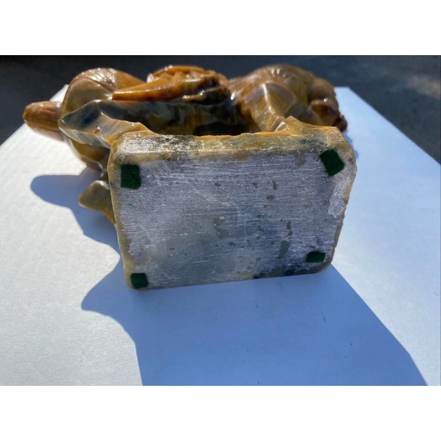 Vintage Chinese Carved Marble Horse Statue For Sale - Image 9 of 9