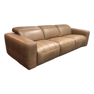Living Spaces Miles Power Recliner Sofa, Set For Sale
