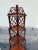 Mid 20th Century Pair of Hand Carved Fretwork Mahogany Corner Shelfs Bookcases Etageres For Sale - Image 5 of 11