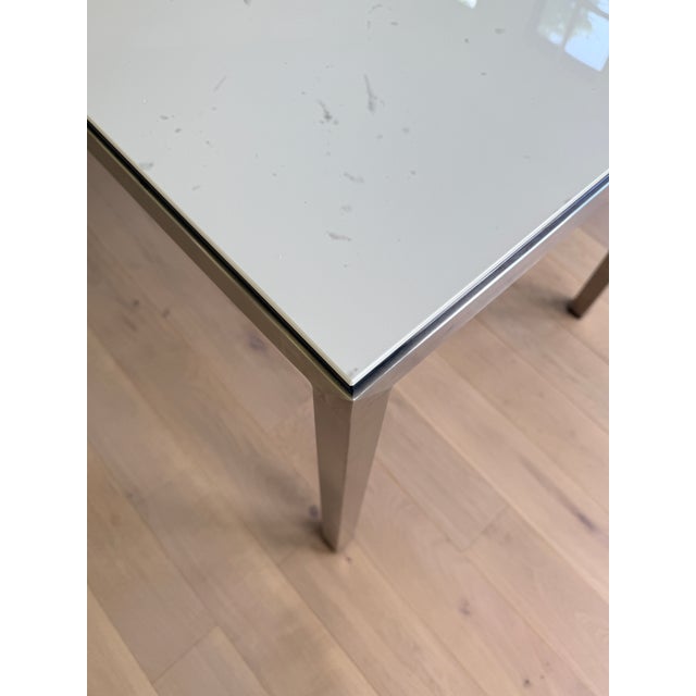 Room & Board White Ceramic Rand Dining Table For Sale - Image 9 of 11