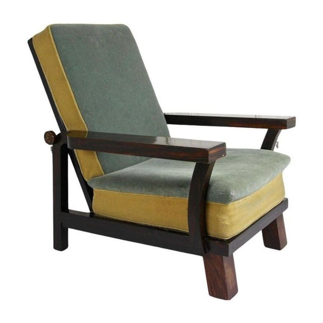 Gold 20th Century Art Deco Sitzmaschine Armchair by Fritz Gross, 1935 For Sale - Image 8 of 15
