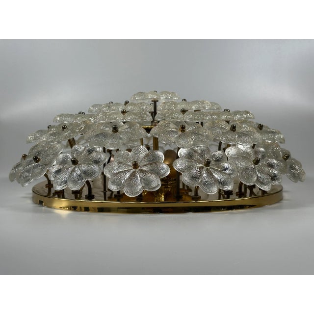 1960s/70s Ceiling Lamp Ernst Palme made of brass and glass, Germany Object: Ceiling Lamp Manufacturer: Ernst Palme...