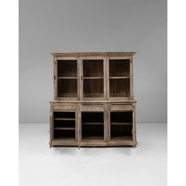 1890s French Provincial Oak Vitrine For Sale - Image 17 of 18