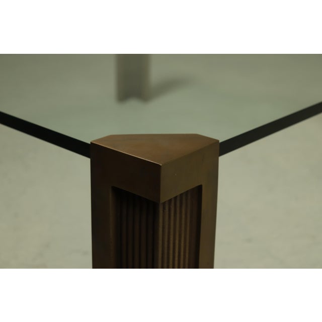 Goldenrod Large Monumental Model T14 Coffee Table from Peter Ghyczy, 1970s For Sale - Image 8 of 11