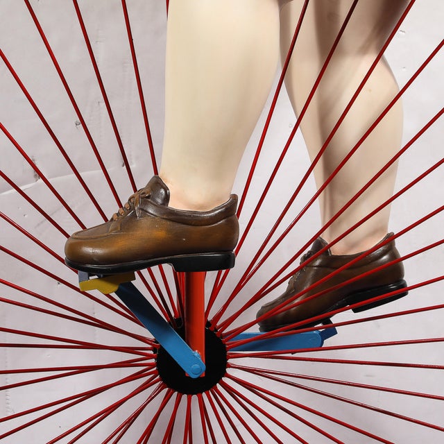 Boy Riding a High Bicycle Edition 11/25 Documented & Signed by Sergio Bustamante For Sale - Image 16 of 18