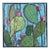 Original Framed Cactus Painting "Nopalitos 1" – Contemporary Southwestern Art For Sale