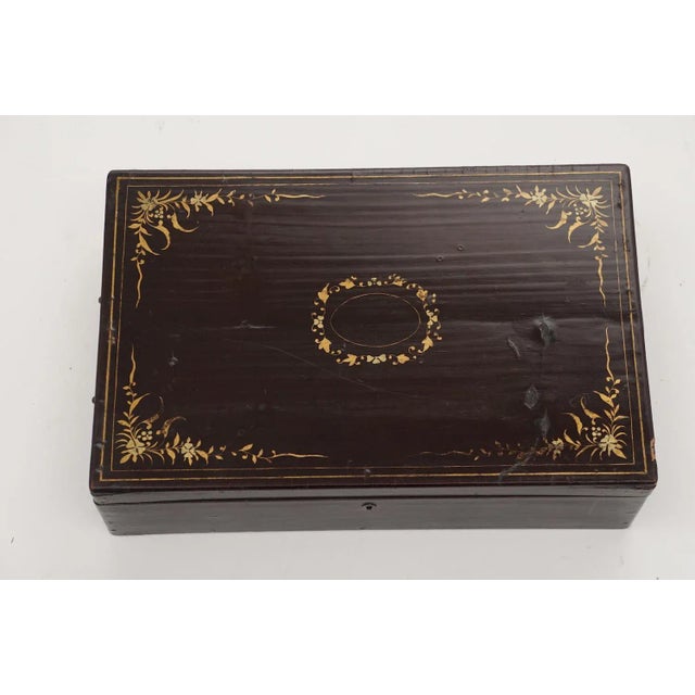 Chinese Export Black Lacquer Box For Sale - Image 4 of 8