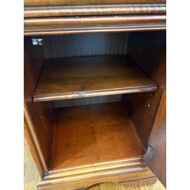 Brown Lexington French Provincial Cherry Nightstand Chez Michelle For Sale - Image 8 of 12