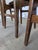 Vintage Wooden Dining Chairs with Brown Leather Seats, 1970s, Set of 3 For Sale - Image 11 of 18
