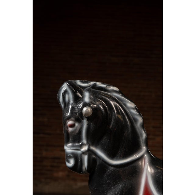 Metal Vintage Figural "Rodeo Rocky" Children's Barber Chair by Miracle Equipment For Sale - Image 7 of 12