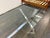 Chrome X-Base Dining Table With Tempered Glass Top For Sale - Image 4 of 12
