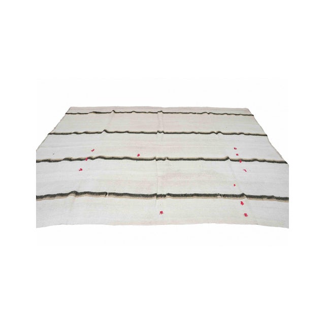 Decorative Vintage Turkish Hemp Rug - 7`1" X 9`2" For Sale - Image 4 of 6