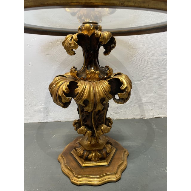 1960s Venetian Hollywood Regency Round Side Table, Italy, 1960s For Sale - Image 5 of 7