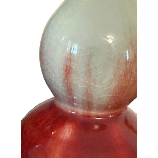 Ceramic Chinese Sang De Boeuf Double Gourd Vase For Sale - Image 7 of 7