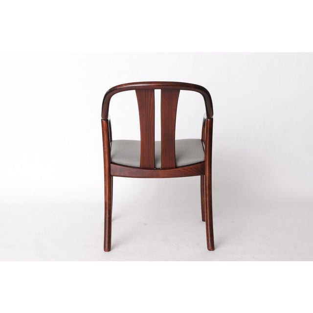 Wood Vintage German Armchair by Oswald Beck for Casala, 1980s For Sale - Image 7 of 11