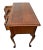 1960s 1960s Petite Desk Vanity, Chippendale Style, Three Dovetail Drawers, Solid Walnut For Sale - Image 5 of 12