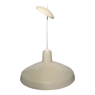 1980s Industrial Enameled Metal Pendant Light For Sale