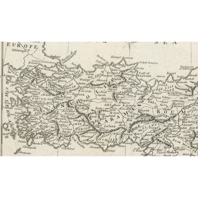 British School, Map of the Ottoman Empire Turkey in Asia, Syria, and Mesopotamia, 1830 For Sale - Image 9 of 10