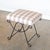 Panoplie Iron Loop Stool, Tan Gingham For Sale In Los Angeles - Image 6 of 9