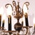 French Empire Ebonized & Gilt Metal Chandelier 1930 For Sale - Image 10 of 12