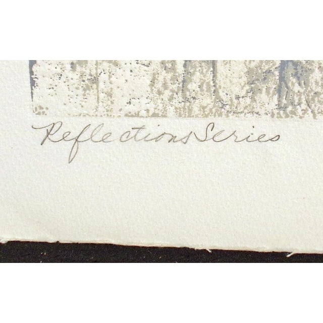 Paula Crane "Reflections Series" Hand Signed Etching Art Print, Trial Proof Obo For Sale - Image 4 of 5