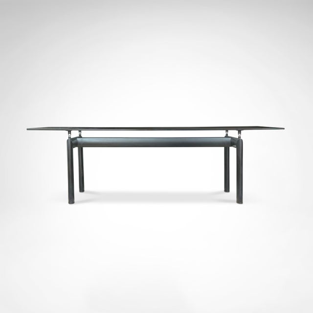 LC6 Glass and Metal Dining Table by Le Corbusier for Cassina, 1990s For Sale - Image 12 of 12