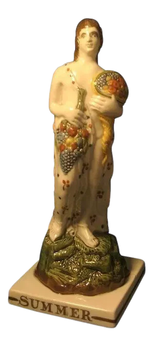 18th Century English Staffordshire Pearlware Figure of Summer from the Four Seasons