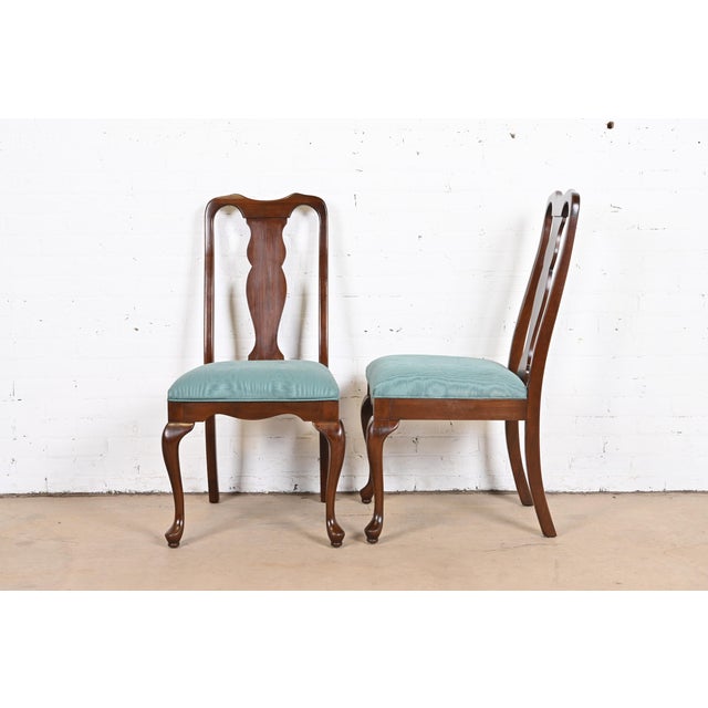 Harden Queen Anne Solid Cherry Wood Dining Chairs, Set of Eight Chairish