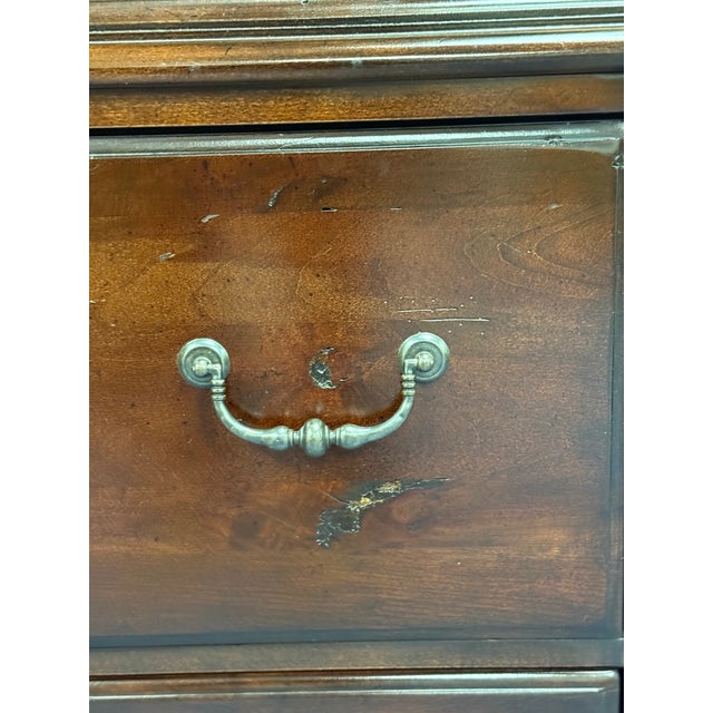 Broyhill “Fireside Cherry” Attic Heirloom Chest of Drawers For Sale - Image 10 of 12