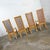Late 20th Century Modern Campaign Style Dining Chairs Light Wood & Cane by American of Martinsville, Set of 4 For Sale - Image 10 of 16