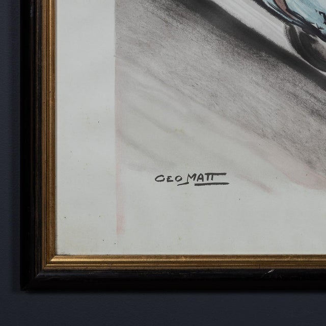 Vintage 20th Century Framed 1948 Monaco Grand Prix Poster from Geo Matt, 1985 For Sale - Image 4 of 16