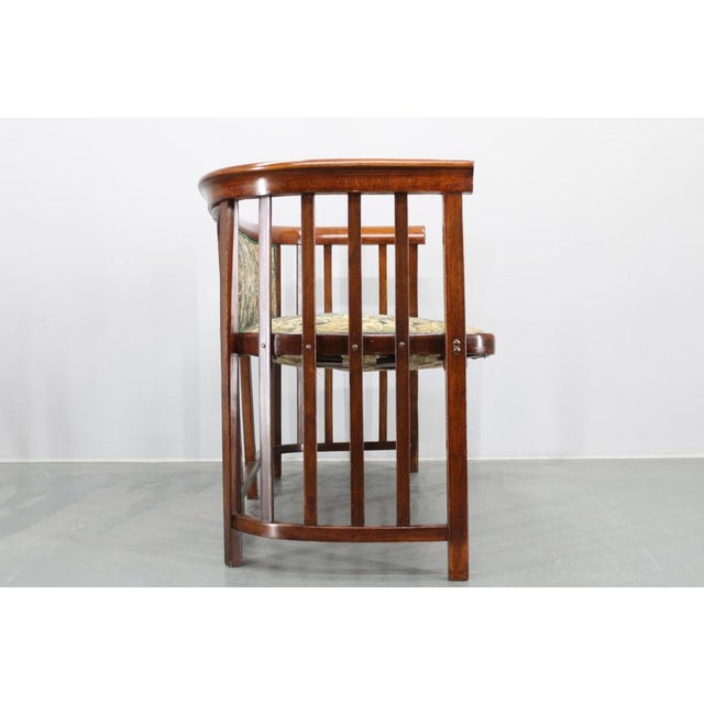 Art Nouveau Fledermaus Sofa attributed to Josef Hoffmann, 1960s For Sale - Image 14 of 18