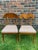 Delicious and unusual set of antique Swedish flame golden birch Biedermeier dining chairs from C1870-1900 with the...