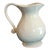Large Vintage Juliska Octavia Pitcher in Cucumber With White Trim Finish For Sale