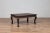 Chocolate Vintage Indian Coffee Table with Brushed Metal Patina over Wood and Floral Décor For Sale - Image 8 of 13
