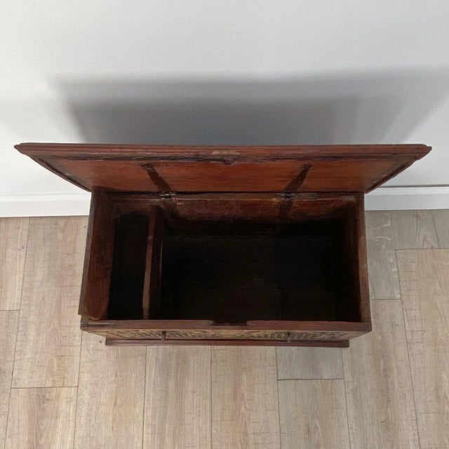 Southeast Asian Carved and Painted Document Box, 19th Century For Sale - Image 10 of 11