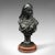 This is an antique portrait bust. A French, decorative bronze female statue, dating to the late Victorian period, circa...