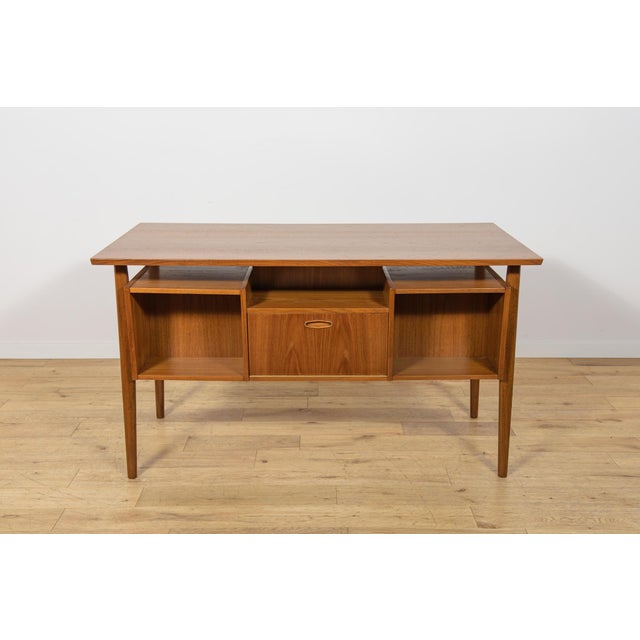 Wood Mid-Century Teak Desk by Gunnar Nielsen Tibergaard, Denmark, 1960s For Sale - Image 7 of 18